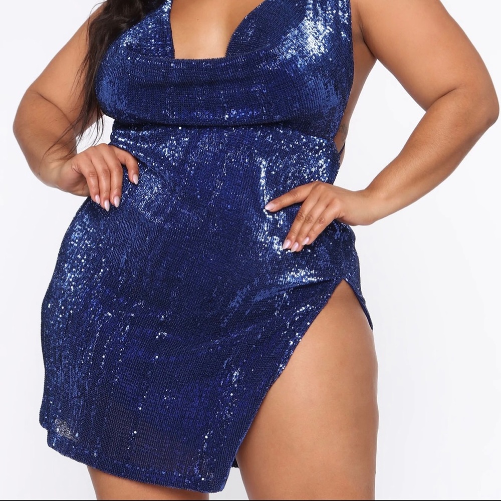 Dirty Martini Sequin Dress - Royal